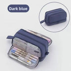 Kids Pencil Case Full-Opening Zipper & Elastic Holders
