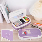 Kids Pencil Case Full-Opening Zipper & Elastic Holders