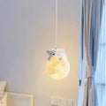 Kids Pendant Light Cartoon Soft Diffused Shade Adjustable Height
