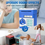 Kids Piggy Bank Electronic ATM-Style Key & Code Lock