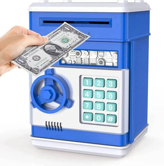 Kids Piggy Bank Electronic ATM-Style Key & Code Lock
