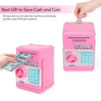 Kids Piggy Bank Electronic ATM-Style Key & Code Lock