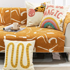 Kids Pillowcase Hand-Tufted Canvas Hidden Zipper 18x18 Inch