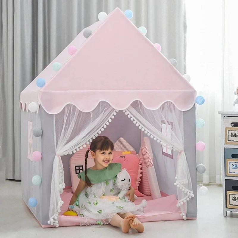 Kids Play Tent Castle Design Foldable UV-Protective