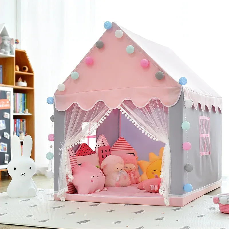 Kids Play Tent Castle Design Foldable UV-Protective