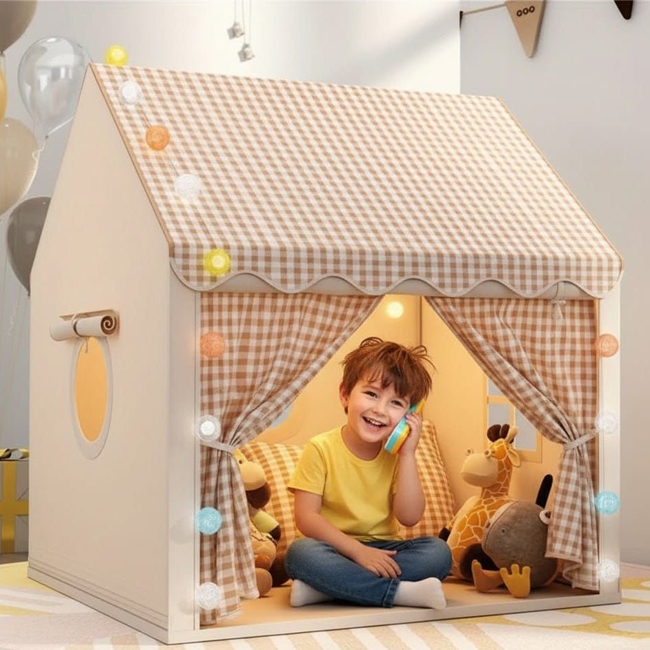 Kids Play Tent Cotton Blend Easy Assembly