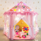Kids Play Tent Hexagonal Foldable With Soft Mat