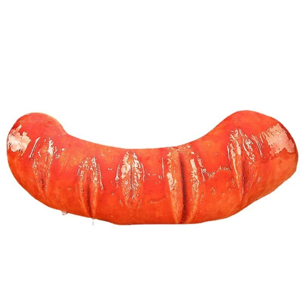 Kids Plush Cushion Realistic Barbecue Design Soft PP Cotton