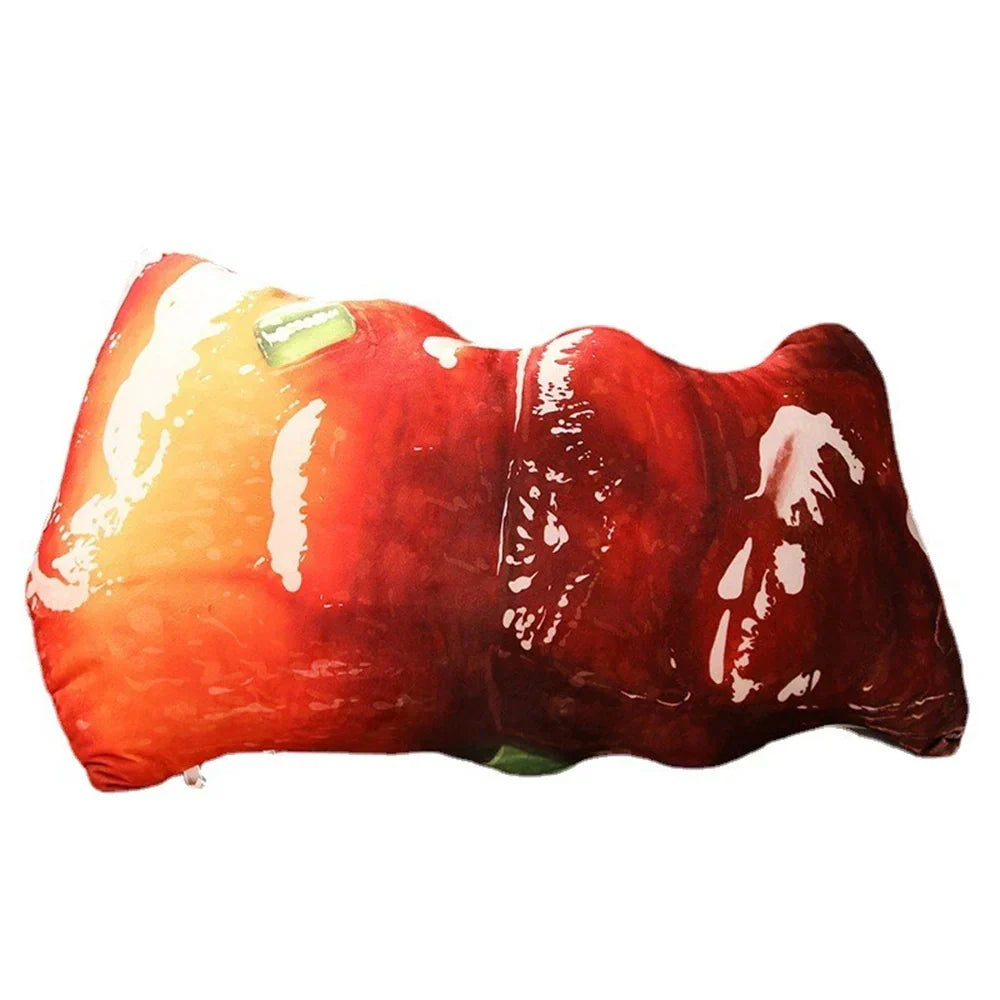 Kids Plush Cushion Realistic Barbecue Design Soft PP Cotton