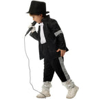Kids Pop Star Dance Costume Sparkling Jacket & Pants