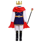 Kids Prince Costume Satin Jacket & Crown Set