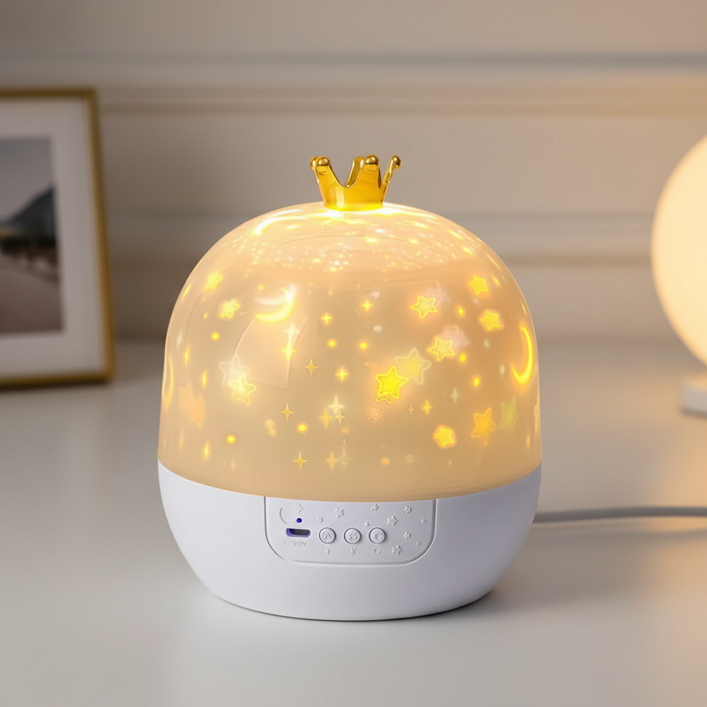 Kids Projector Night Light Starry Galaxy Projection Gentle Glow