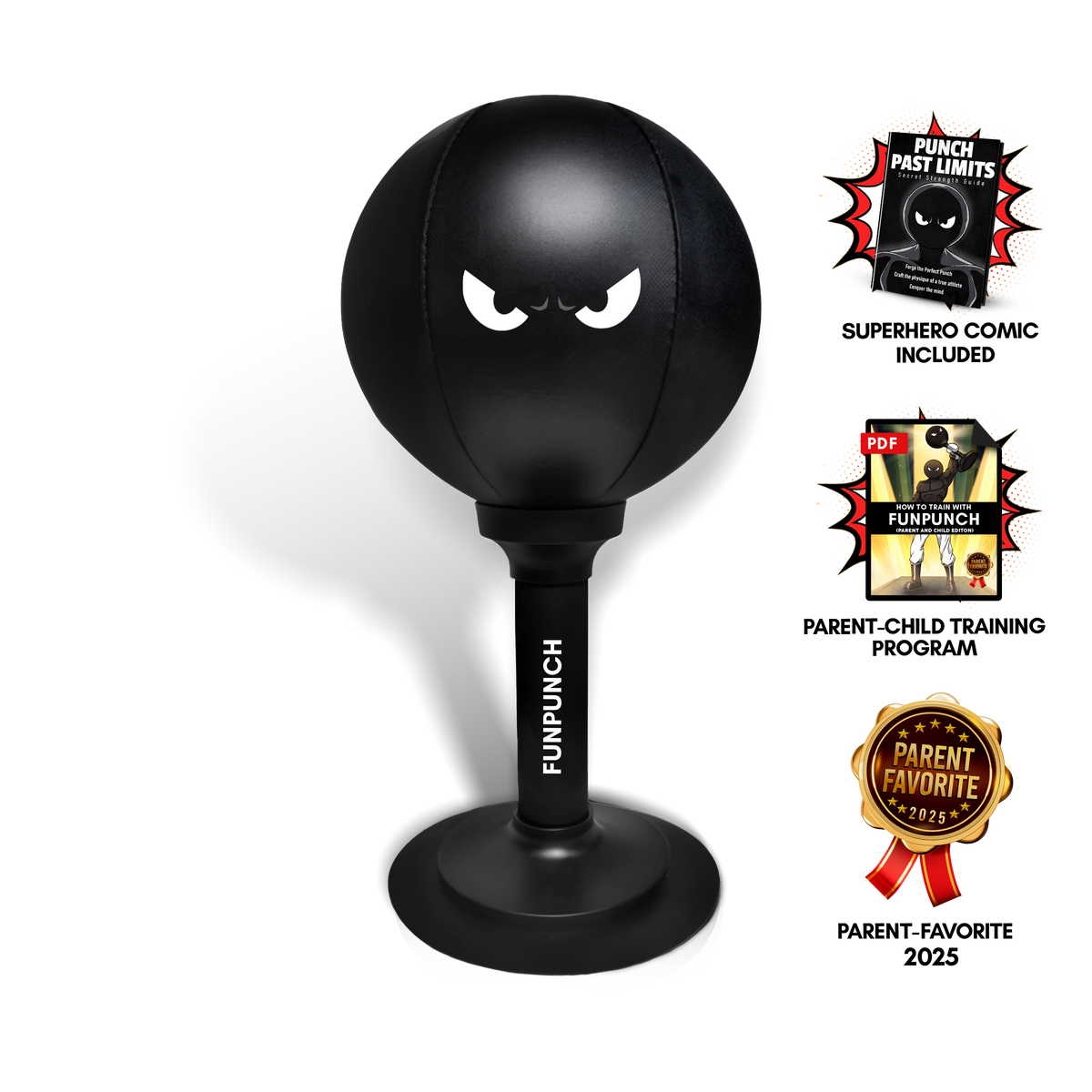 Kids Punching Bag Soft Durable Surface & Suction Base