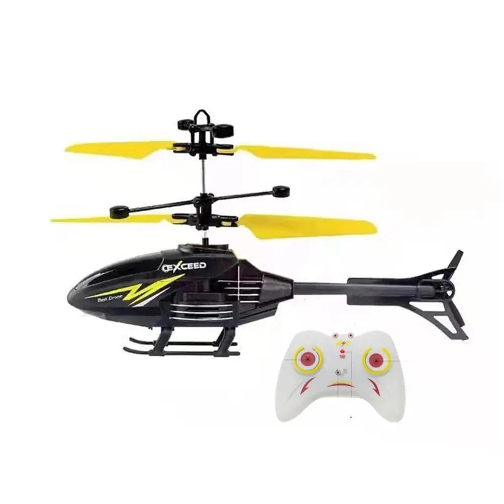Kids RC Helicopter Gyro-Stabilized USB Rechargeable 8-10 Min Flight