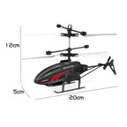 Kids RC Helicopter Gyro-Stabilized USB Rechargeable 8-10 Min Flight