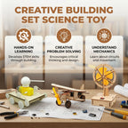 Kids STEM Building Set Snap-Together Hydraulic & Motorized Models