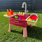 Kids Sink Playset Circulating Faucet 19 Accessories
