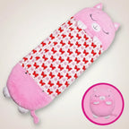Kids' Sleeping Bag 2-in-1 Animal-Shaped Pillow