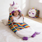 Kids' Sleeping Bag 2-in-1 Animal-Shaped Pillow