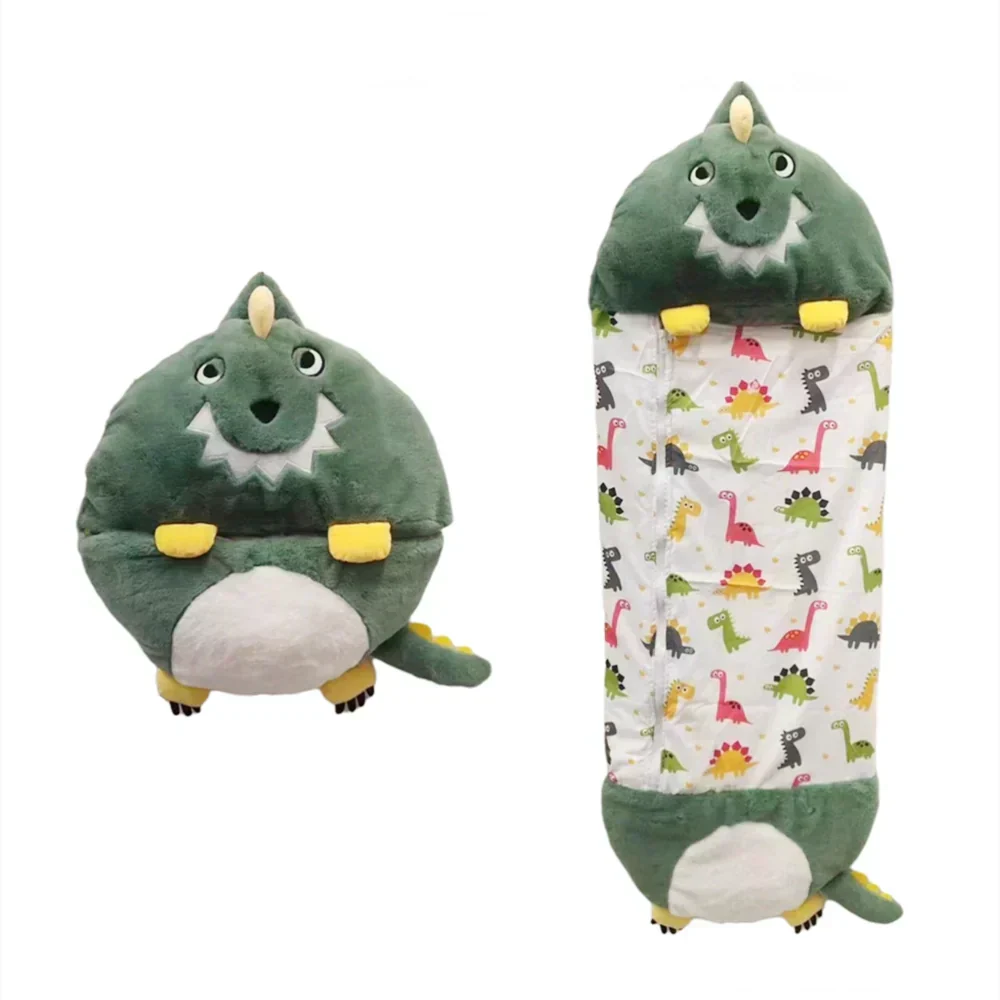 Kids Sleeping Bag Convertible Pillow Soft Plush Machine Washable