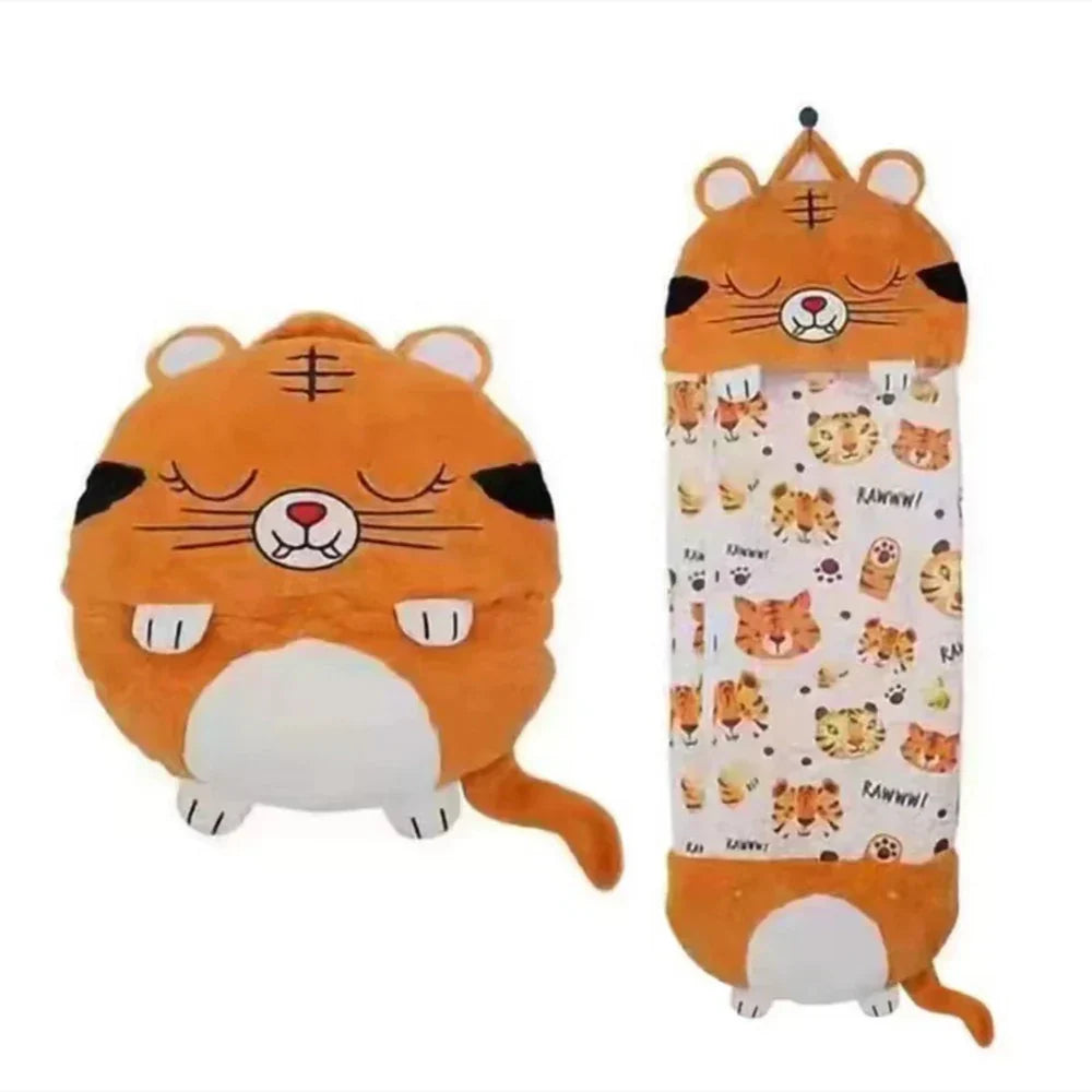 Kids Sleeping Bag Convertible Pillow Soft Plush Machine Washable