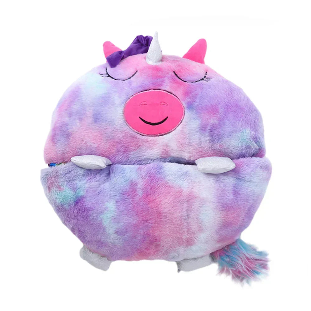 Kids Sleeping Bag Convertible Pillow Soft Plush Machine Washable