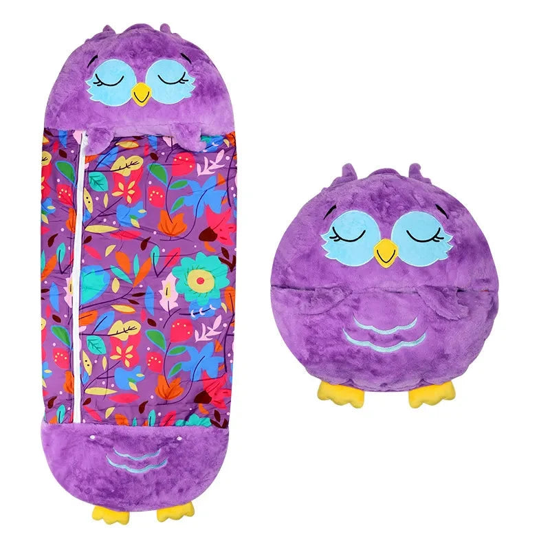 Kids Sleeping Bag Plush Toy Two In One & Breathable