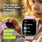 Kids Smart Watch GPS Tracking 7-Day Battery