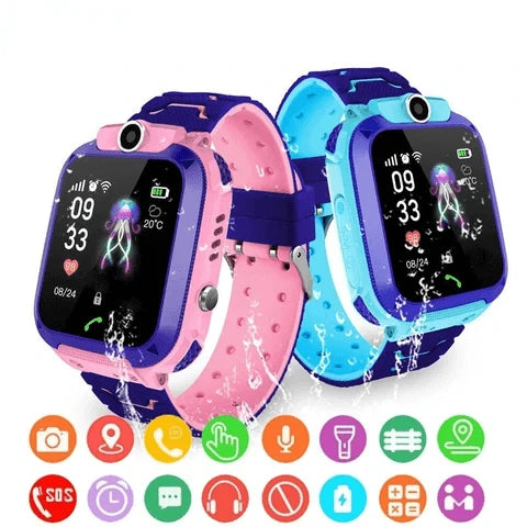 Kids Smartwatch LBS Tracking SOS Button Waterproof