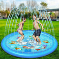 Kids Splash Pad 68-Inch Adjustable Spray & Inflatable Edge