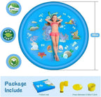 Kids Splash Pad 68-Inch Adjustable Spray Inflatable Edge