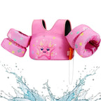 Kids Swim Vest Foam Core & Built-In Arm Floats
