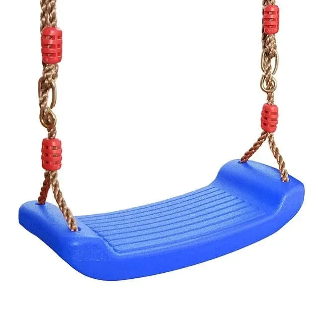 Kids Swing Seat Adjustable Rope Height Durable Plastic