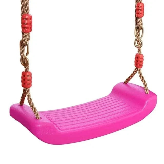 Kids Swing Seat Adjustable Rope Height Durable Plastic