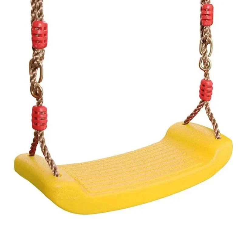 Kids Swing Seat Adjustable Rope Height Durable Plastic