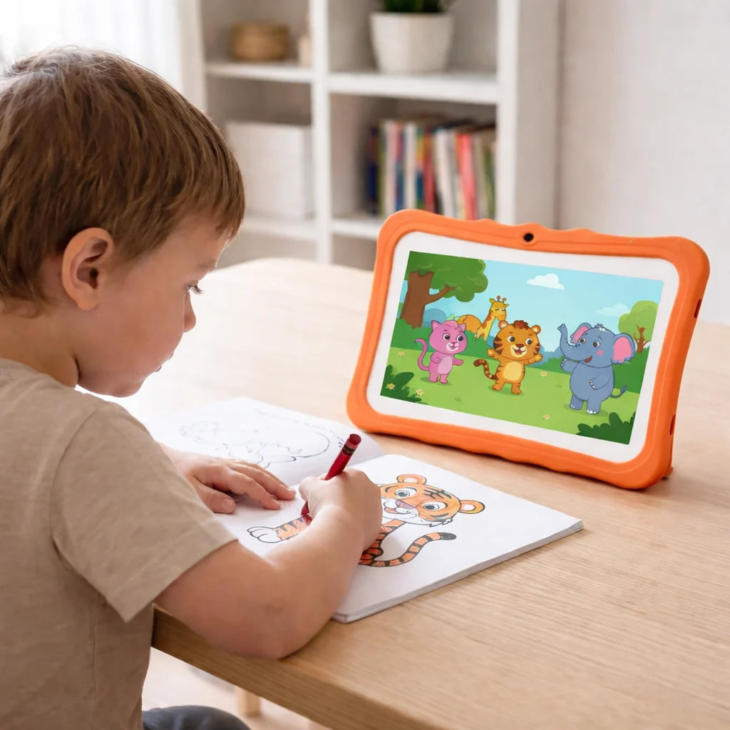 Kids Tablet 7-Inch IPS Display Reinforced Case & Parental Controls