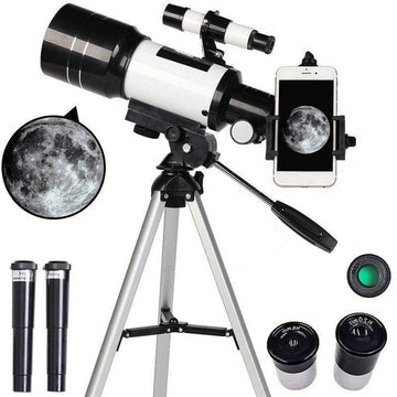 Kids Telescope 70mm Aperture Adjustable Tripod & Smartphone Adapter