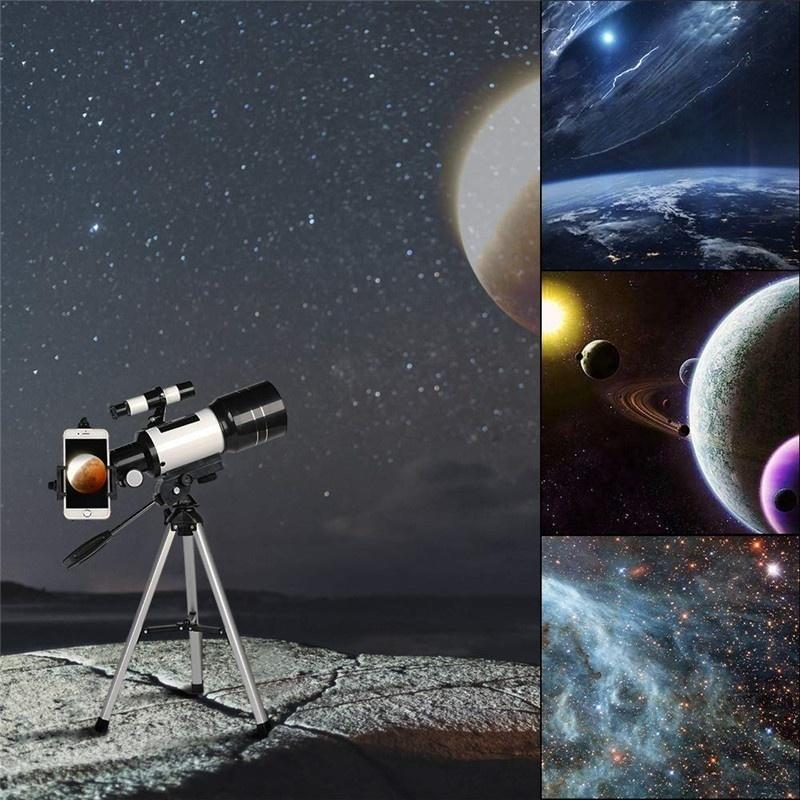 Kids Telescope 70mm Aperture Adjustable Tripod & Smartphone Adapter