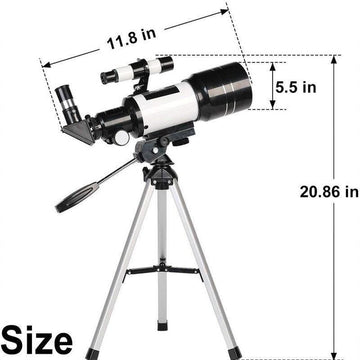 Kids Telescope 70mm Aperture Adjustable Tripod & Smartphone Adapter