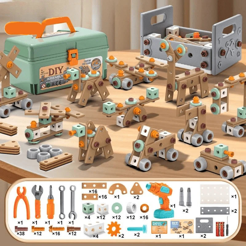 Kids Tool Set 149 To 198 Pieces Battery & Rechargeable