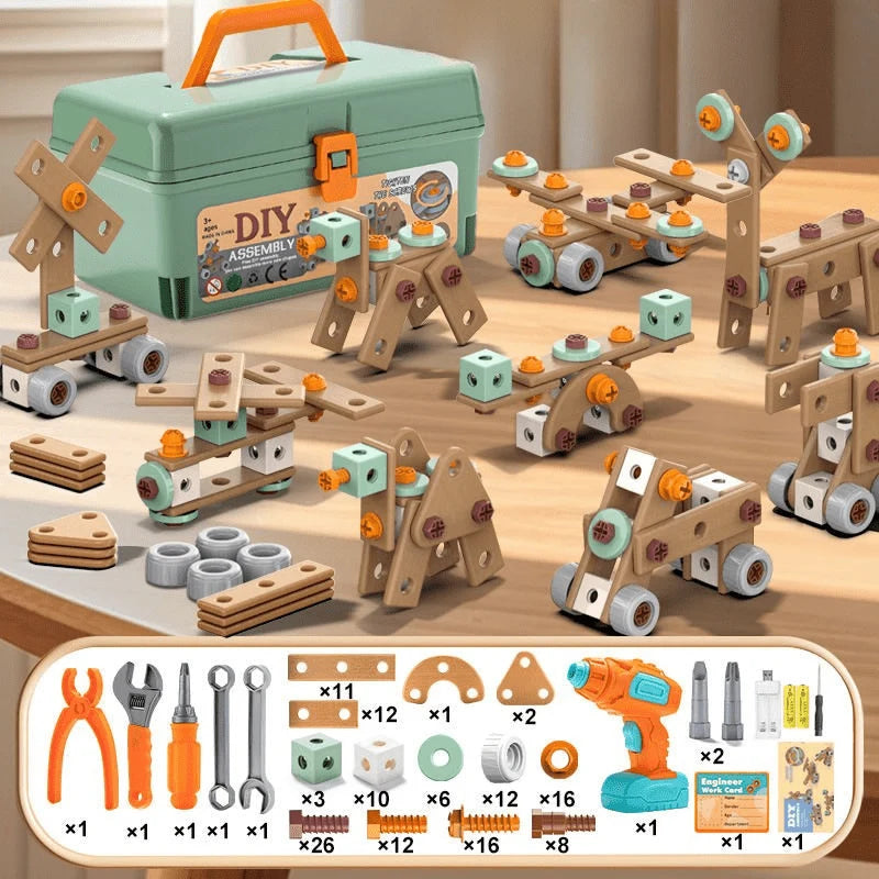 Kids Tool Set 149 To 198 Pieces Battery & Rechargeable