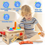 Kids Toolbox Wooden Workbench & Storage