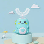 Kids Toothbrush U-Shape Silicone Sonic & Blue Light