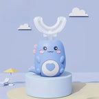 Kids Toothbrush U-Shape Silicone Sonic & Blue Light
