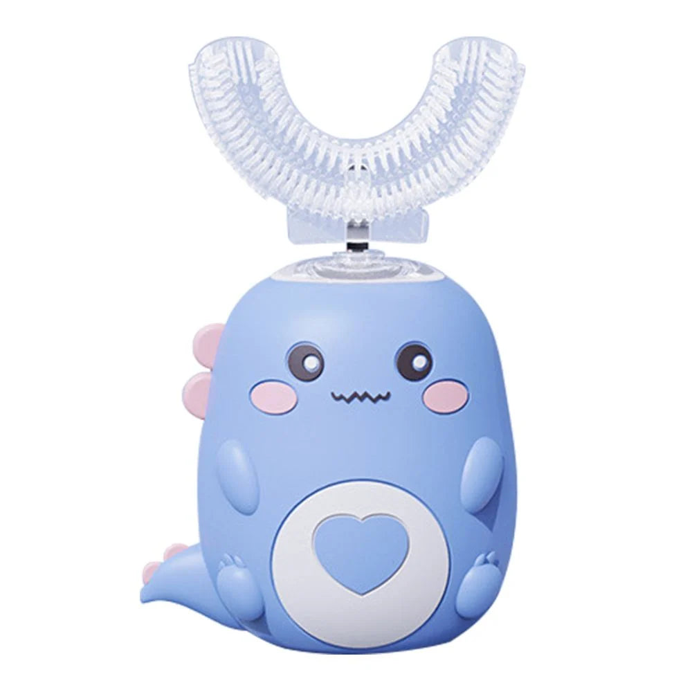 Kids Toothbrush U-Shape Silicone Sonic & Blue Light