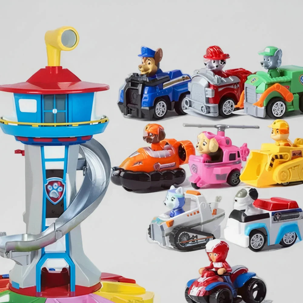 Kids Tower Playset Spiral Slide & Figures