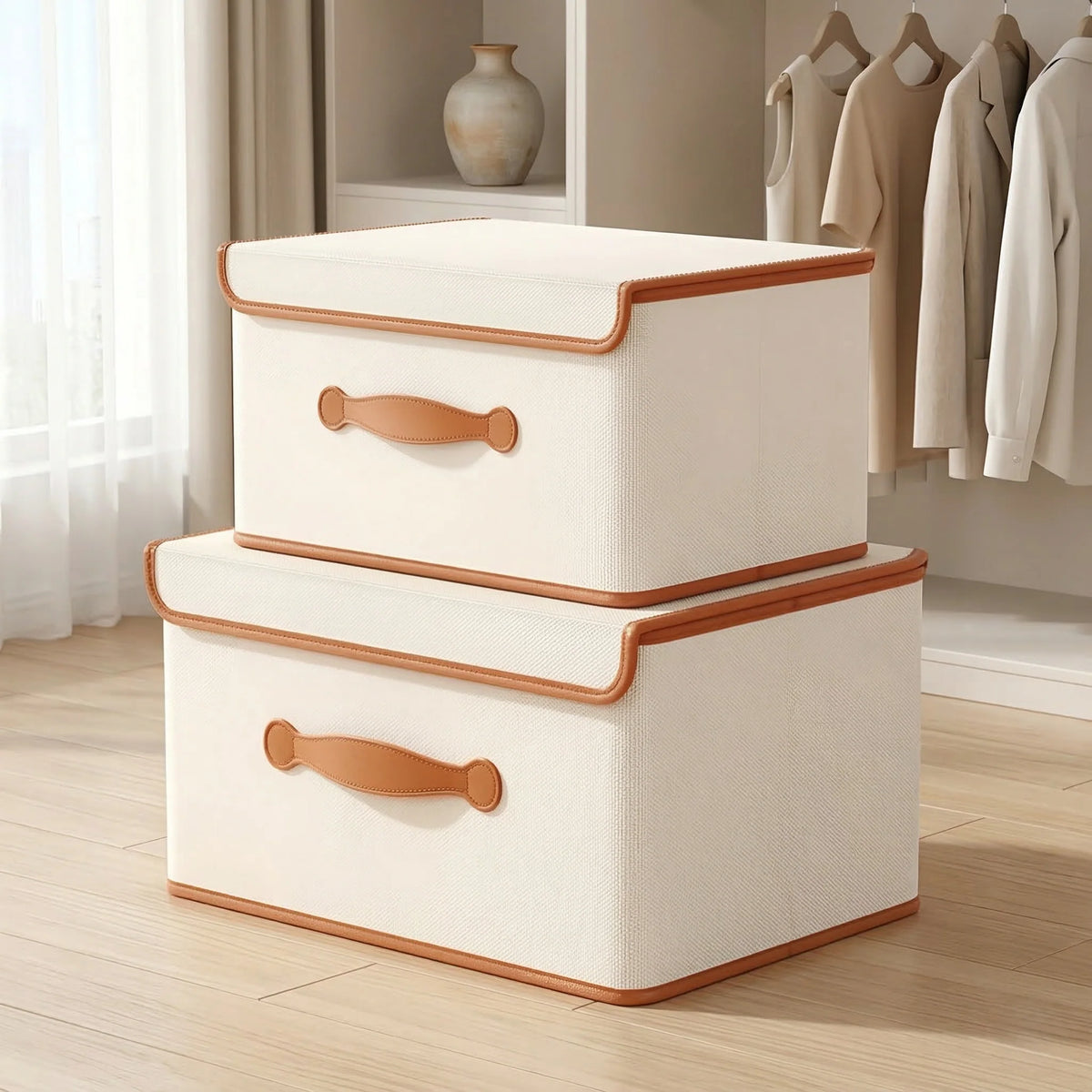 Kids Toy Storage Box Foldable With Lid & Handles