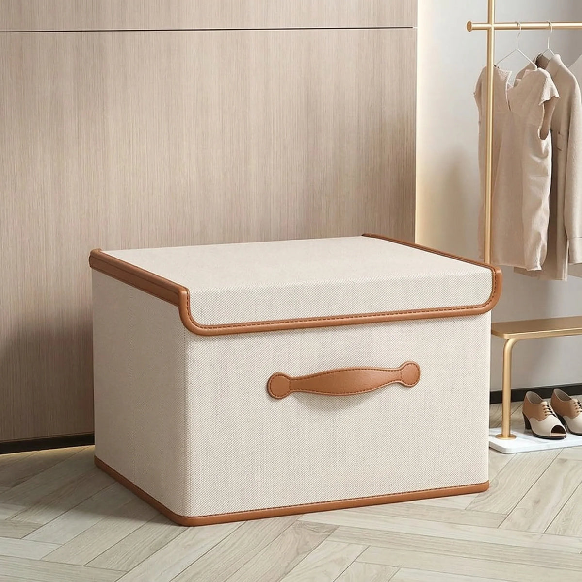 Kids Toy Storage Box Foldable With Lid & Handles