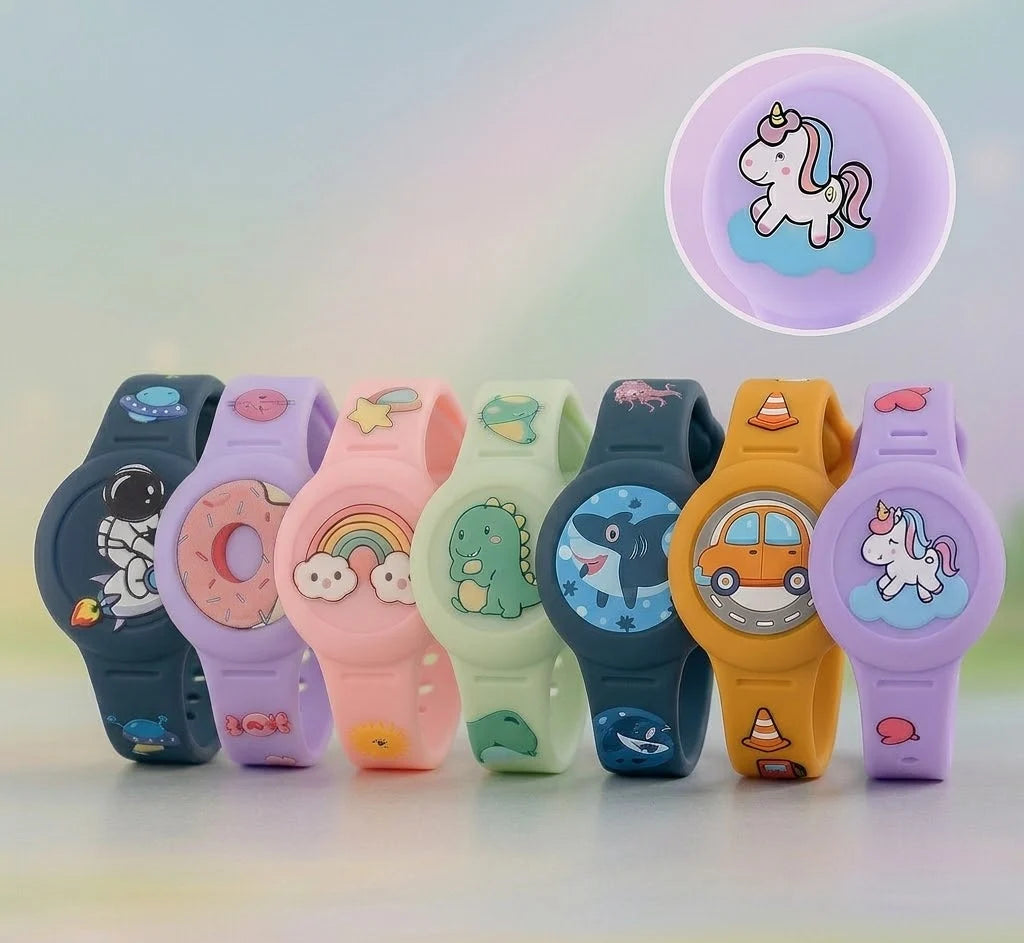 Kids Tracker Bracelet Adjustable Silicone Secure Holder