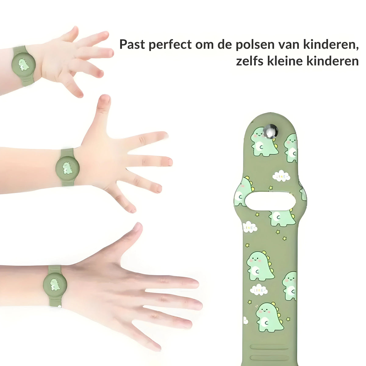 Kids Tracker Bracelet Adjustable Silicone Secure Holder